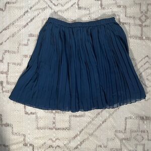 BCBGeneration Navy Pleated Skater Skirt